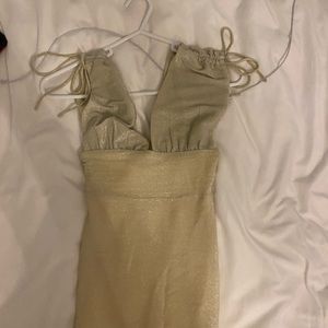 Gold princess poly dress size 0